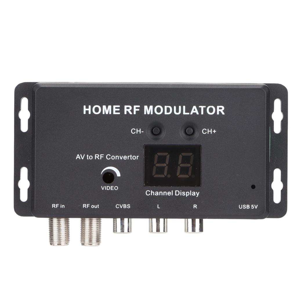 UHF Modulator Audio and Video To RF Channel Home RF Modulator for DVD Players Games Digital Equipment.