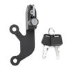 Motorcycle Anti Theft Helmet Lock Left Side Fits for Kawasaki Ninja 650 Z 650(Black )