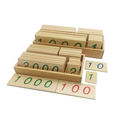 Монтессори Детский сад Обучающие карточки с цифрами (1-9000) Хит продаж