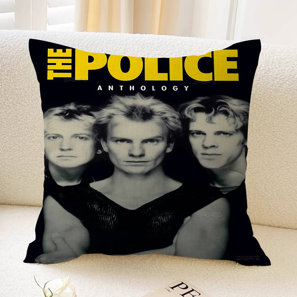 Rock Band The Ppolice Personalized Picture Text Home Decorative Pillows Household Gifts xcm