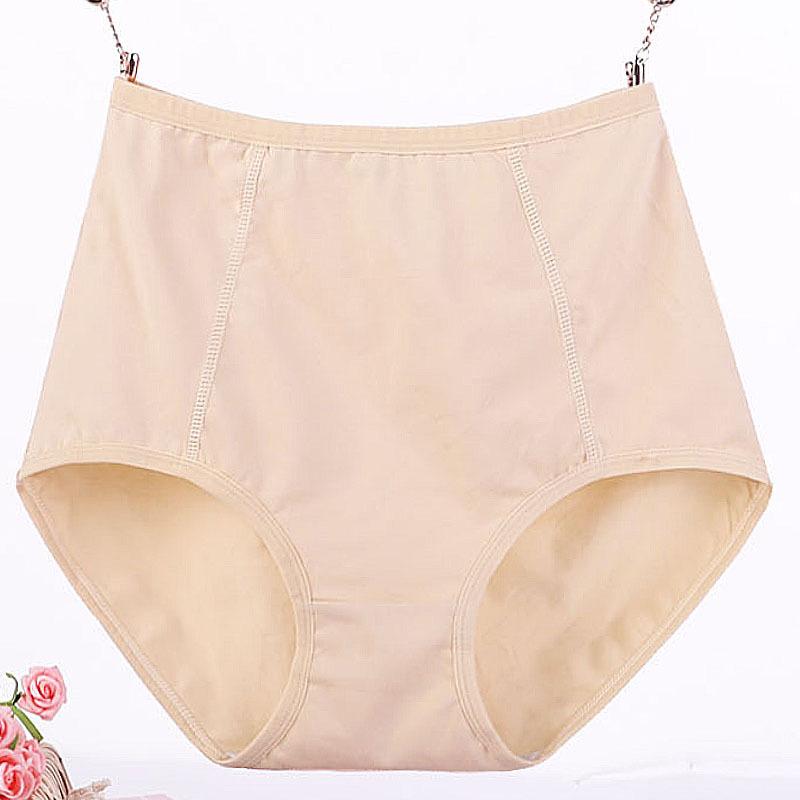 Middle Aged Women's Panties Pure Cotton High Waisted Triangle Women’s Panties