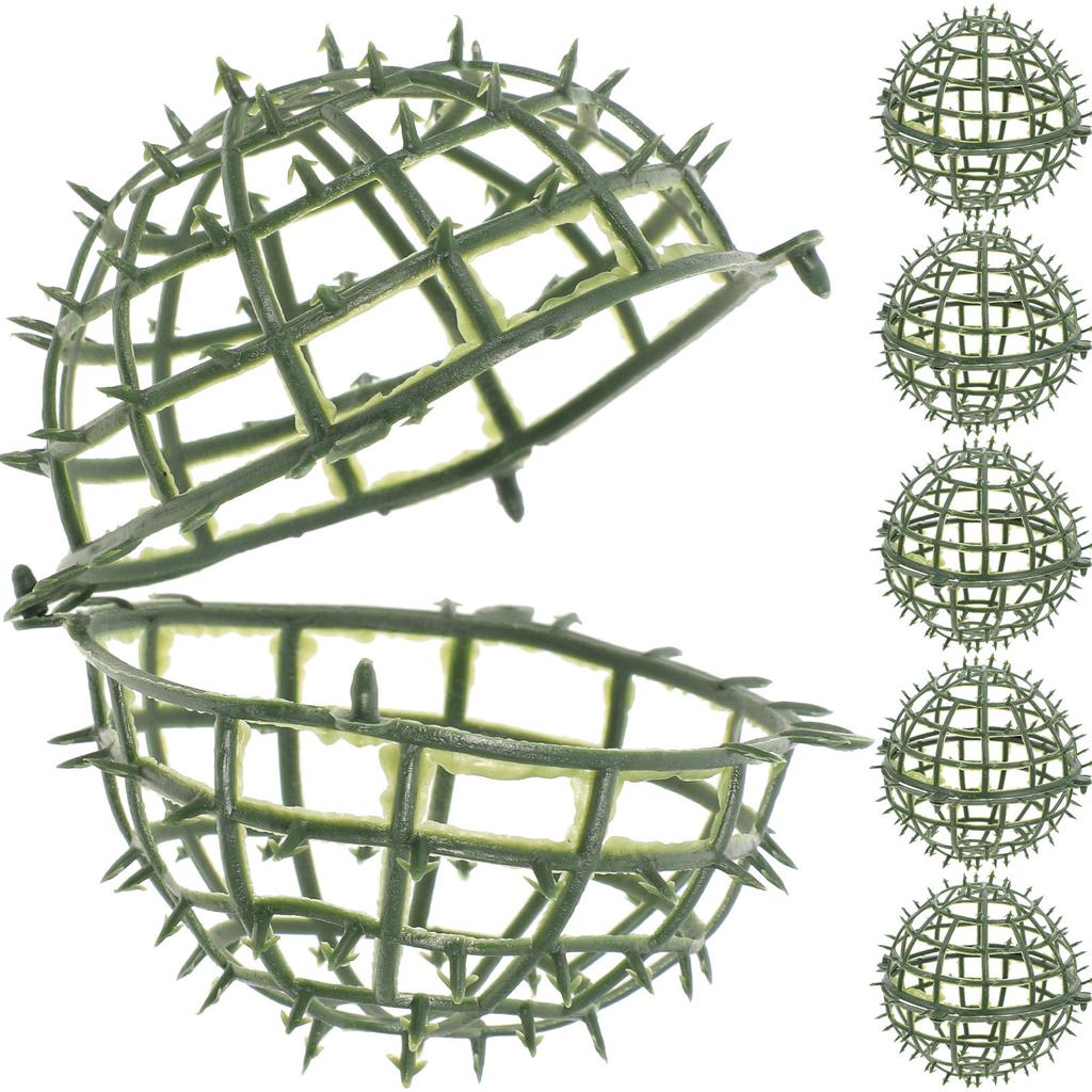 6Pcs Floral Holding Rack Grass Ball Ornament Shelf Decorative Flower Arranging Frame for Wedding Supplies Garden Art Stylish