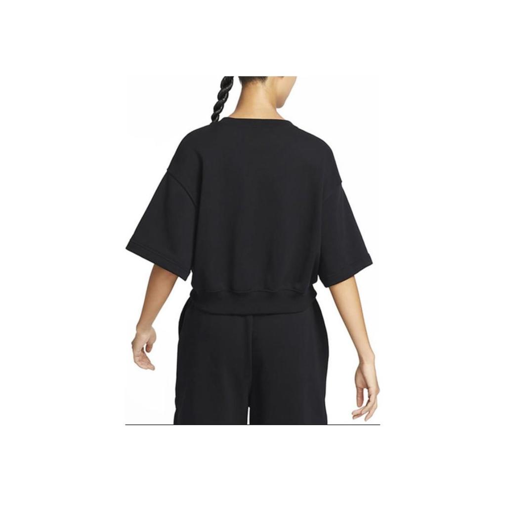 Nike Спортивная одежда City Utility Solid Logo Свободная футболка с коротким рукавом Женская футболка черного цвета DV8039-010