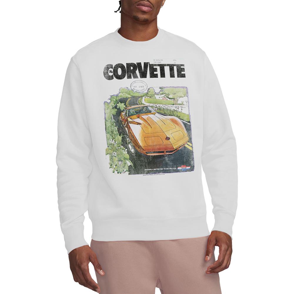 Chevrolet Unisex Adult Corvette Poster Vintage Sweatshirt
