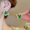 Tassel Long Earrings Butterfly Flower Tassel Earrings Niche Personality Earrings Fashionable Exaggerated Earrings
