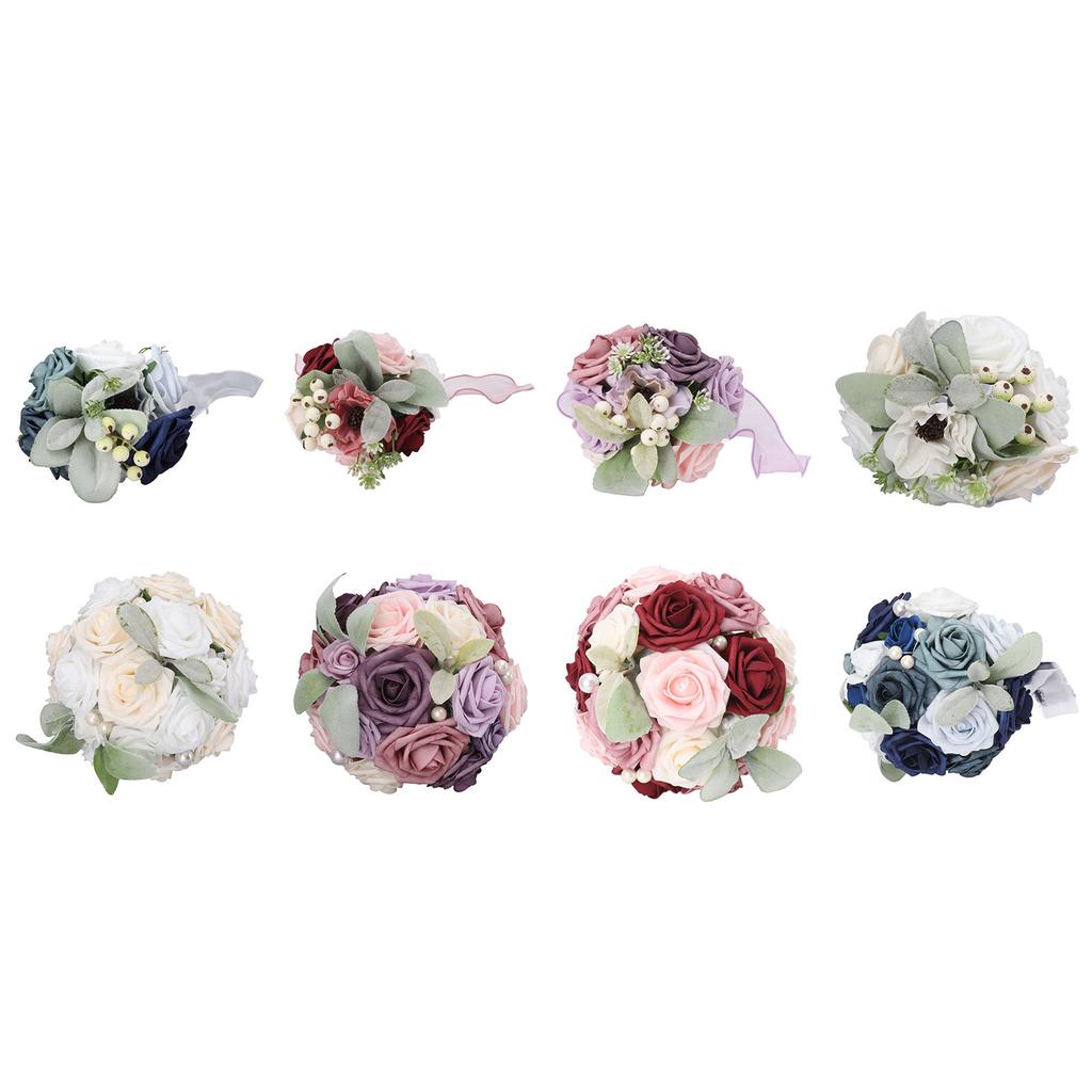 Свадебный букет Яркий цветной держащий цветы Романтичный ручной работы Элегантный держащий цветы для вечеринок