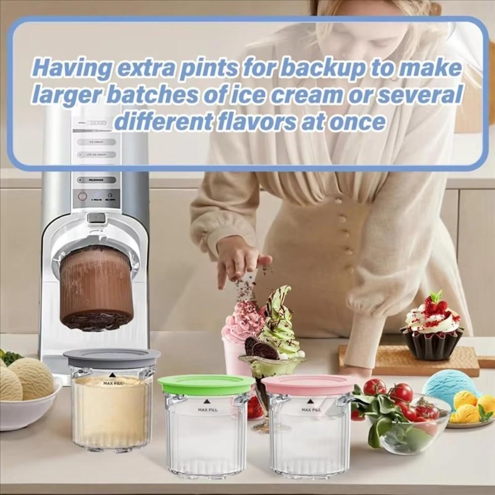 Plastic Ice Cream Containers Organization Ice Cream Makers for NC201UK/NC201/NC200/NC100 Series