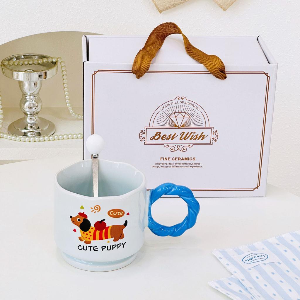 Креативная кружка в виде гриба, мультяшная милая керамическая чашка высокой ценности, чашка для воды с крышкой, ручной подарок, подарок