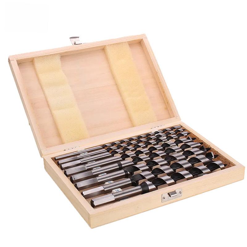 Набор из 8 спиральных сверл по дереву, длина 230 мм, 6-20 мм, для глубокого сверления отверстий