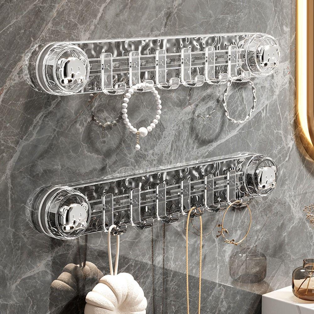 Настенный крючок на присоске, водонепроницаемый рядный крючок для хранения, практичный крючок для хранения мелочей для дома