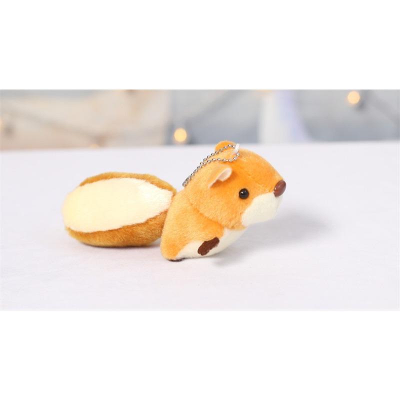 Милый Милый Большой Хвост Маленькая Белочка Плюшевая Игрушка Кукла Подвеска Кукла Брелок Сумка Подвесное Украшение Кукла