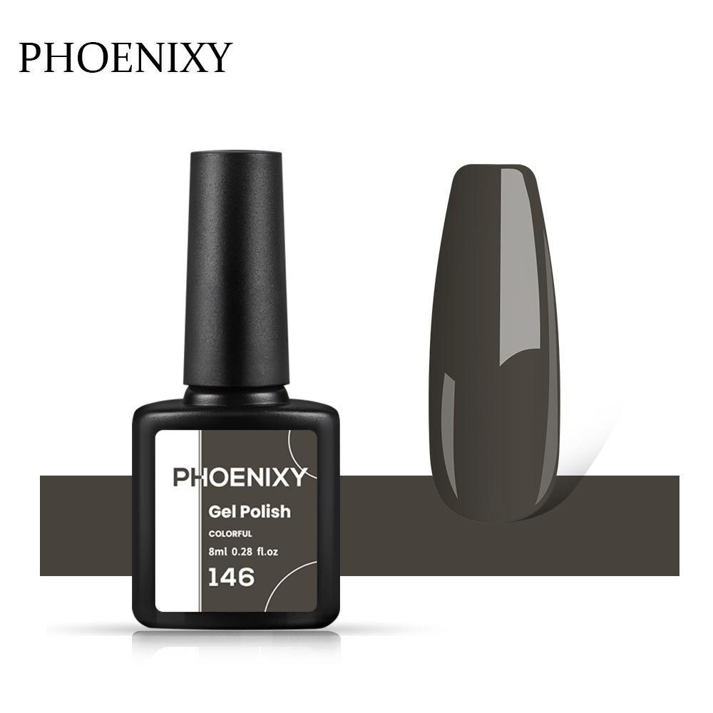 PHOENIXY, 60 цветов, гель-лак для ногтей, долговечный гель-лак, верхнее базовое покрытие, полуперманентный гель-лак, дизайн ногтей «сделай сам»