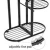 4-Tiers Iron Art Tree Design Plant Stand Holder Flower Pot Rack Garden Shelf Stand Outdoor Indoor Black White