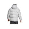 Adidas AW24 Travel Outdoor Series однотонная куртка-пуховик с капюшоном и длинными рукавами на молнии для мужчин, верхняя одежда, однотонный серый IX7926