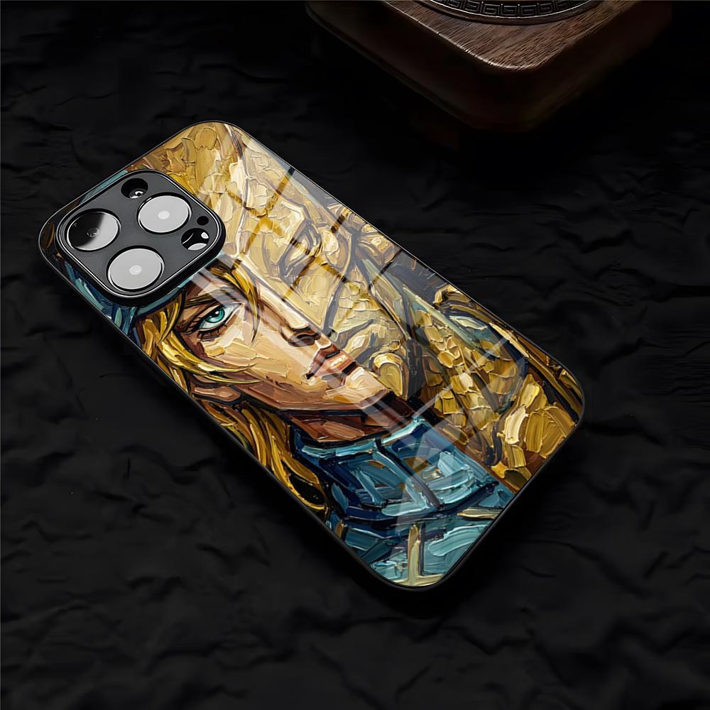 ГОРЯЧИЙ Чехол для телефона Аниме Jogo Для IPhone 17 Pro Max 16 15 14 Pro Max 13 11 X Xs Xr 8 7Plus Стеклянная крышка