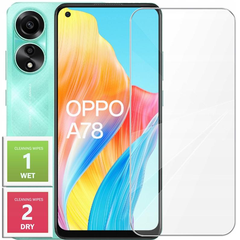 Tempered glass for Oppo A78 4G - Protective glass 2.5D, 9H
