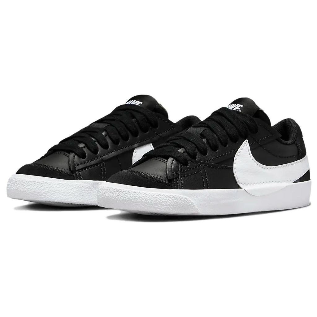 Nike Кроссовки женские Blazer Low 77 Jumbo Черно-белые Командно-оранжевые DQ1470-002