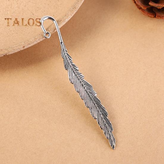 2Pcs Feather Bookmark Metal Book Mark Page Reading DIY Gifts Stationery for Home Study School Office