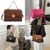 Fashionable Pu Leather Shoulder Bag For Women Classic Square Crossbody Handbag