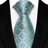 Single Color Mens Necktie Satin Groom Jacquard Luxury Plaid & Checks Ties  Party Accessories