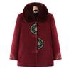 Winter cotton-padded jacket thickened jacket women's velvet winter cotton-padded jacket top