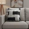 Geometric Weaving Patterns Silk Texture Throw Pillow Cover Zipper Closure Cushion Cover  Sofa