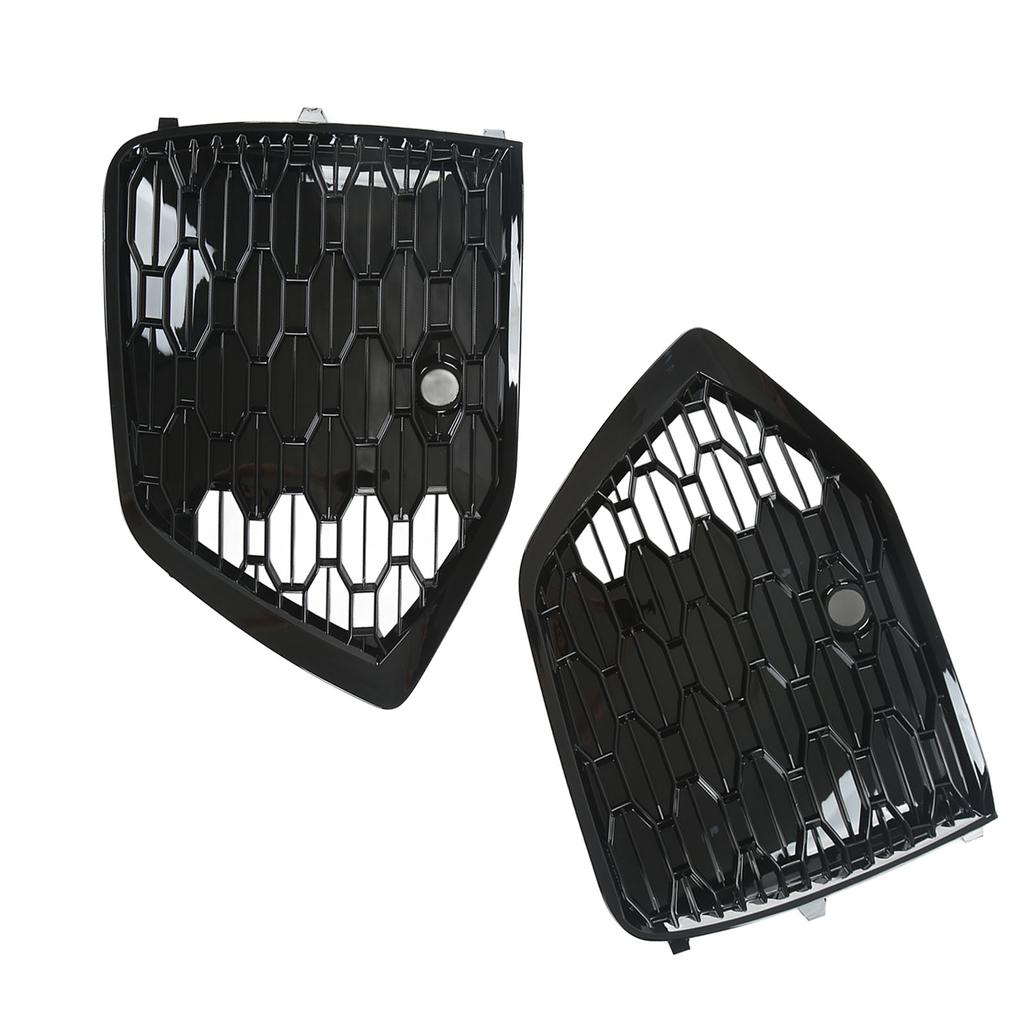 2 шт. Крышка решетки противотуманной фары для стиля RSQ8 Глянцевый черный для Q5 80A Рестайлинг 2021 и