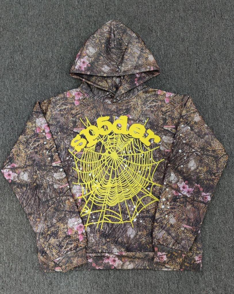 Мужская толстовка с принтом «Паутина» - Модная, свободного кроя, с плюшевой подкладкой