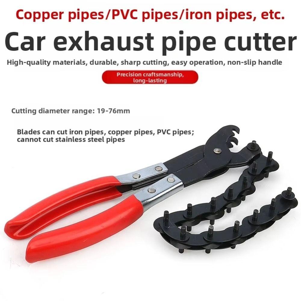 Copper Aluminum Cutting Exhaust Pipe Cutter 19-76mm Range Pipe Cutting Tool Exhaust System Repair