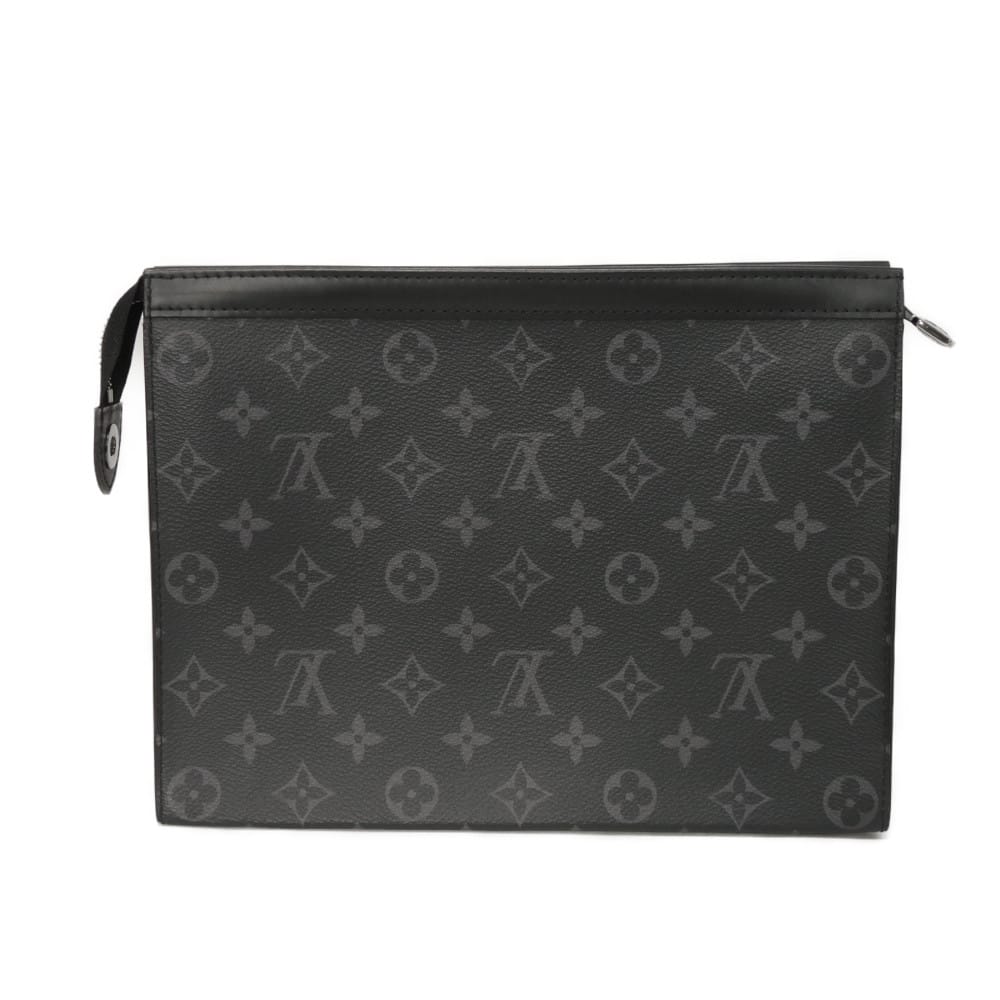 Б/у Сумка-клатч Voyage MM M61692 7931 Текущая деловая сумка RFID IC Monogram Eclipse Noir Мужская 12564 из Японии ОРИГИНАЛ