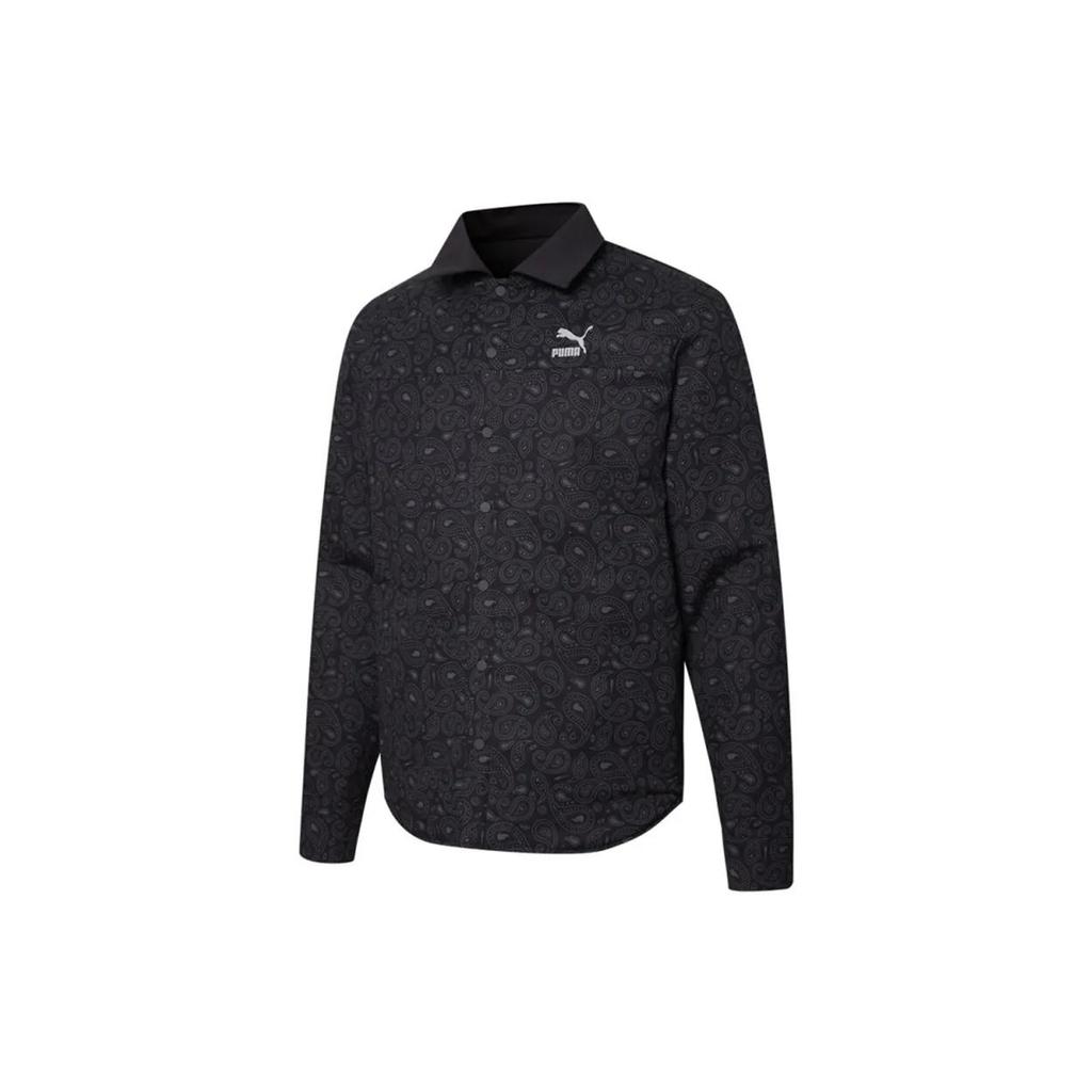 Puma Рубашки Мужские Черные Лацканы Умеренные Другие (унисекс) Рубашки 534972 01