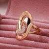 Kinel Rose Gold Color Unusual Rings For Women Minimalist Fashion Jewelry