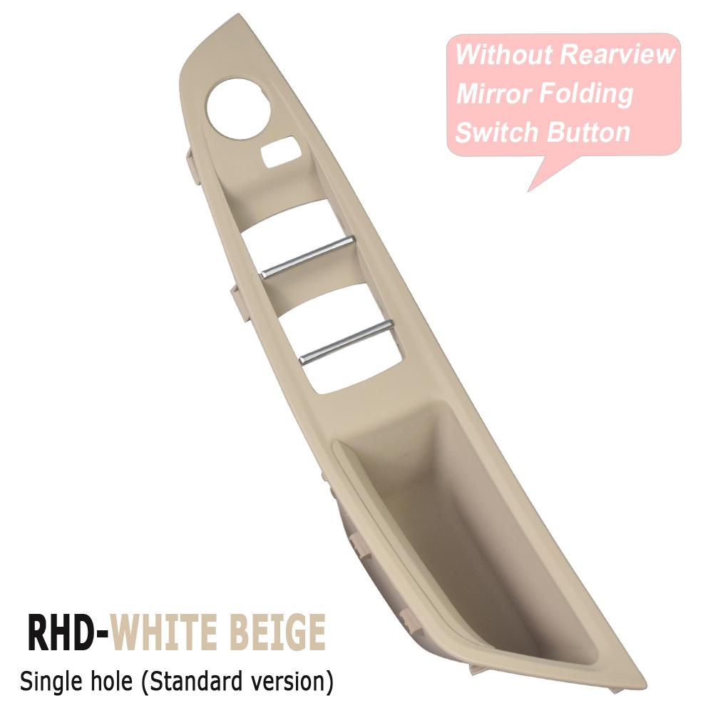Upgraded Left Driver Side Inner Door Handle Panel Trim Beige Black For BMW 5 Series F10 F11 F18 520i 523i 525i 528i