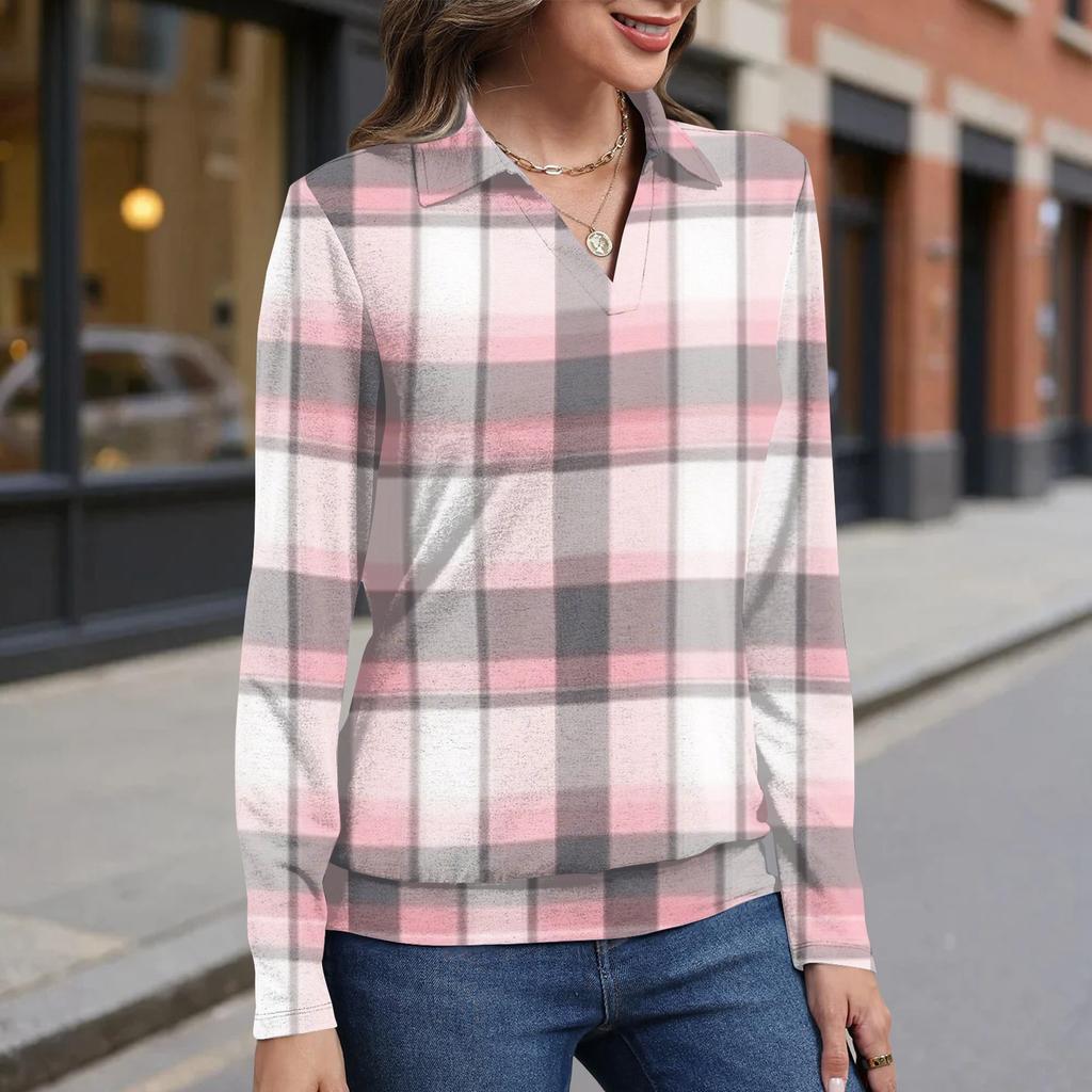 Women's Retro Printed Fashionable Long-sleeved Top