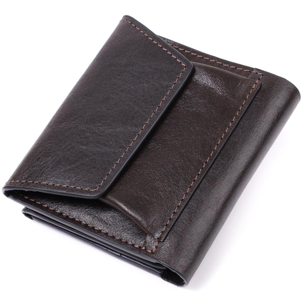 Luxury Wallet with Many Compartments Made of High-quality Genuine Leather GRANDE PELLE Wallet 22574 Brown