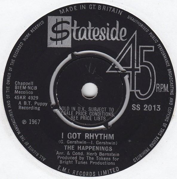 7-дюймовая пластинка СОБЫТИЯ - I Got Rhythm SS2013 Stateside 1967 Великобритания Рок Б/У