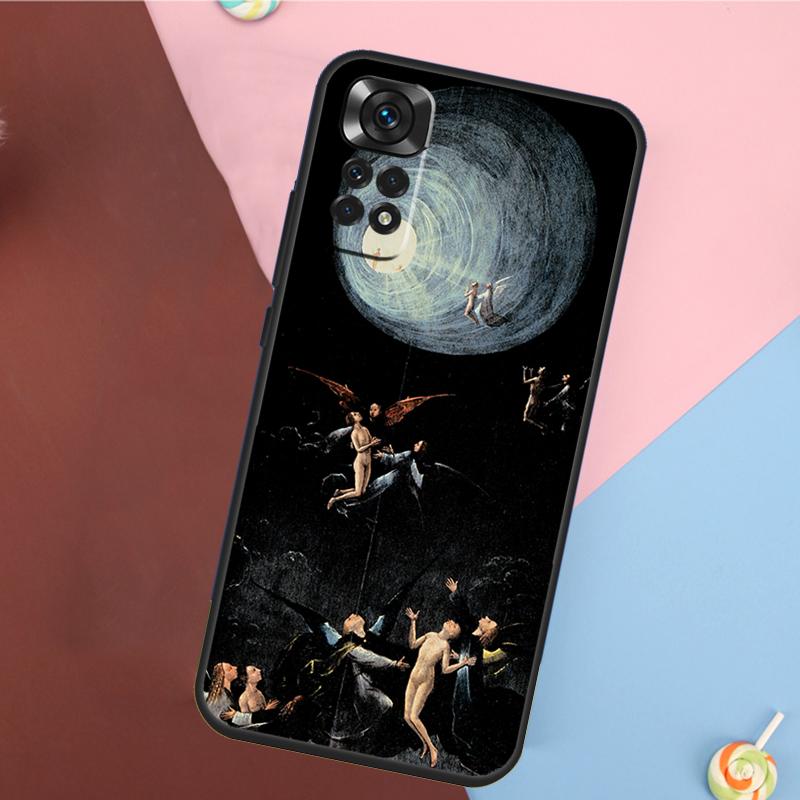 Художественная обложка Иеронима Босха для Xiaomi Redmi Note 13 Pro 14 12 11 9 10 9S 10S 11S 12S Redmi 14C 10C 12C 13C Чехол
