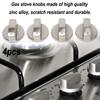 4pcs Gas Stove Knobs 6mm Accessories Universal Zinc Alloy