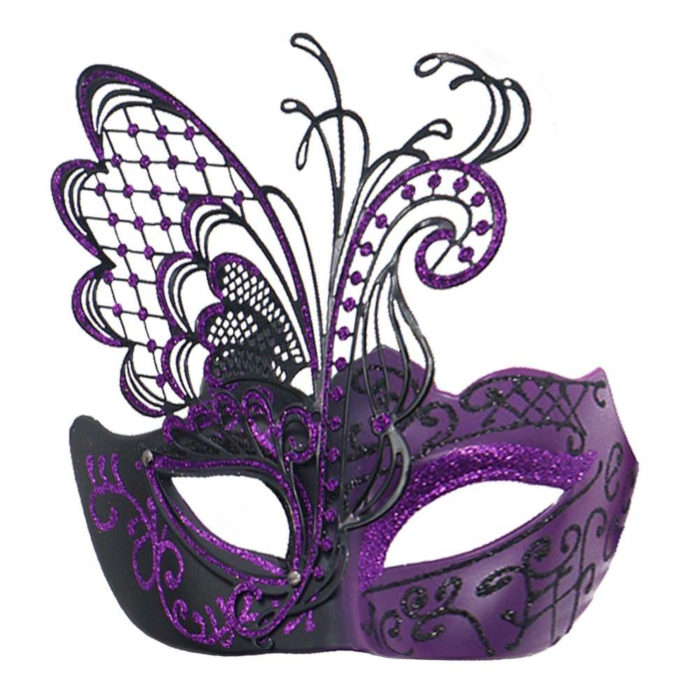 Retro Glitter Mask Beautiful Masquerade Cosplay Mask Half Face Mask  Carnival Costume Props