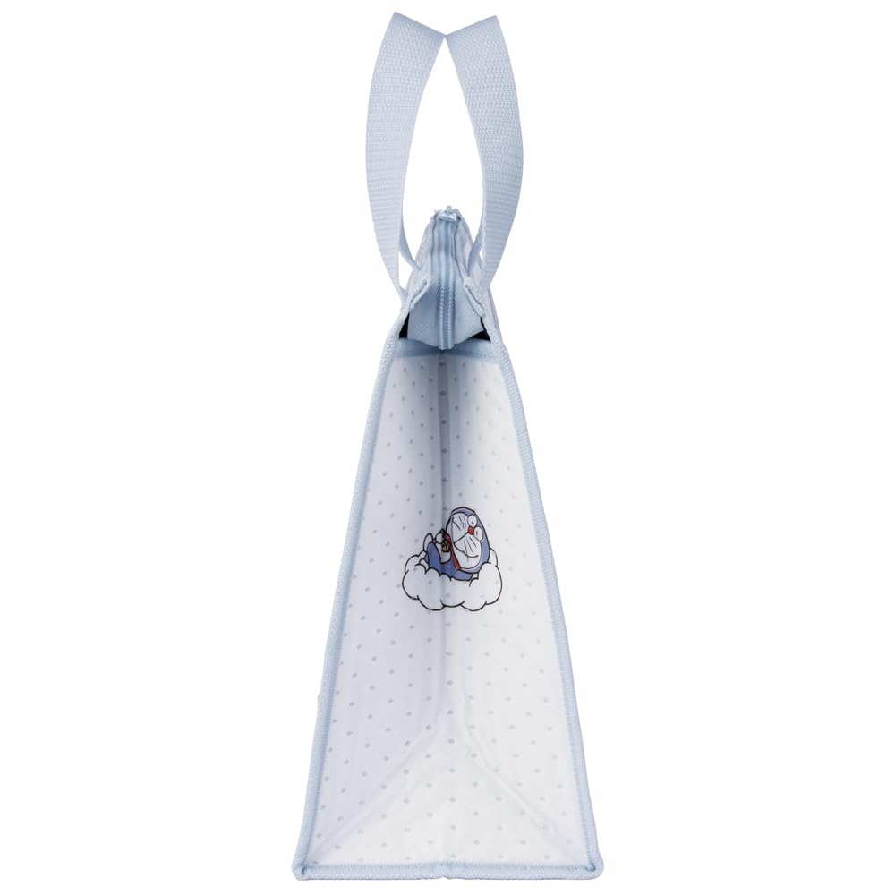 Skater Lunch Nonwoven x Sanrio Sky Bag, Fabric, Insulated, 26.5 27cm, "I'm Doraemon" Walk, FBC1-A