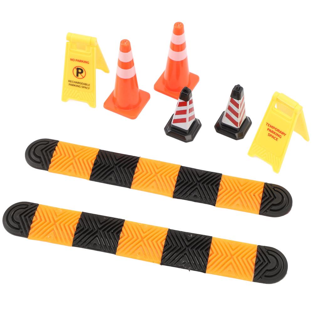 1/18 1/24 Модель автомобиля для лазания, элемент настроения, лежачие полицейские, конусы мороженого, предупреждающие знаки, аксессуар для сцены с моделью автомобиля