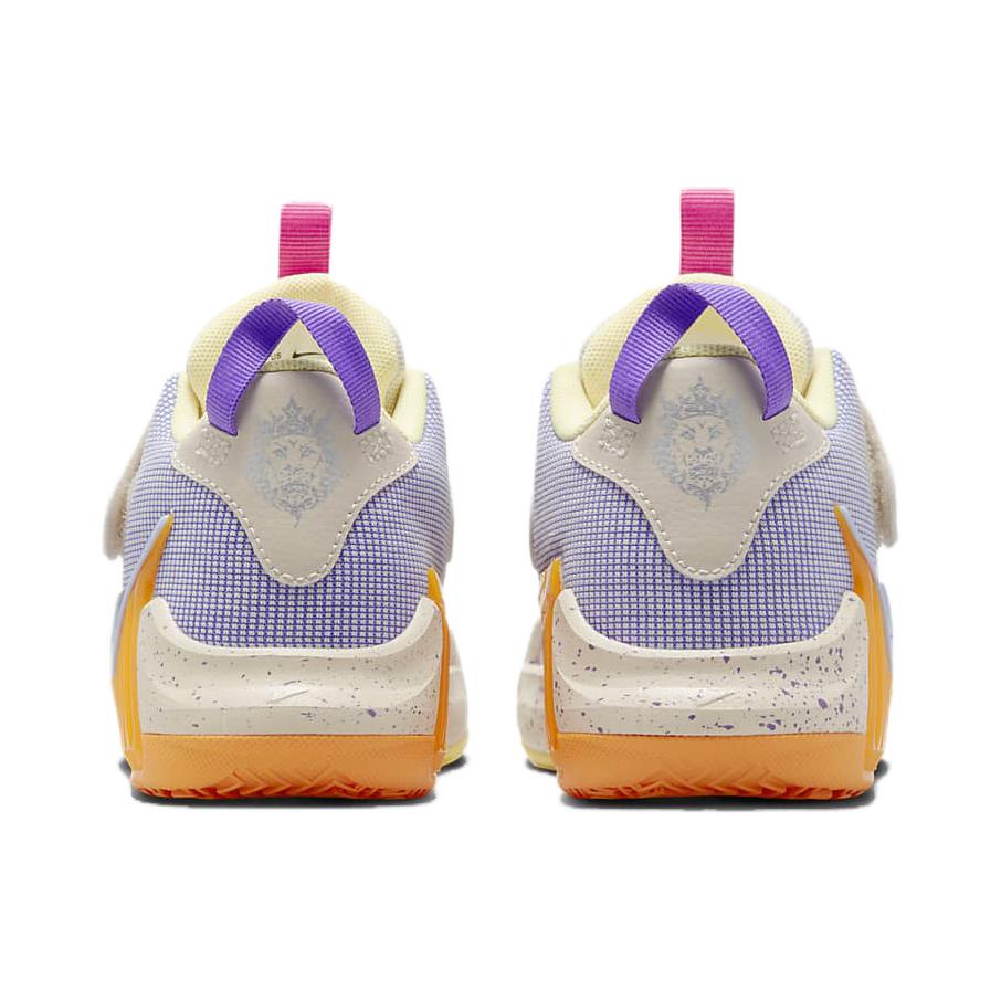 Nike LeBron Witness 7 PS Action Grape Vivid Orange Kids Sneakers Purple Light-Orewood-Brown Cobalt-Bliss DQ8647-101