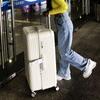 Extra-Large Durable Rolling Suitcase with Combination Lock - Unisex Travel and Student Friendly