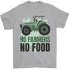 Tractor No Farmers No Food Farming Mens T-Shirt 100% Cotton