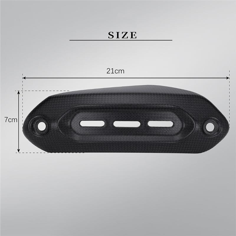 Real Carbon Fiber Motorcycle Accessories Exhaust Cover Protector Heatshield For DUCATI Hypermotard 950 939 821 RVE SP-A87Q