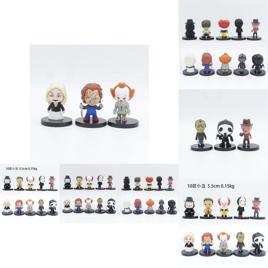 Уникальные модели персонажей американских фильмов ужасов Клоун Джейсон Фредди Чаки для подарков на Хэллоуин