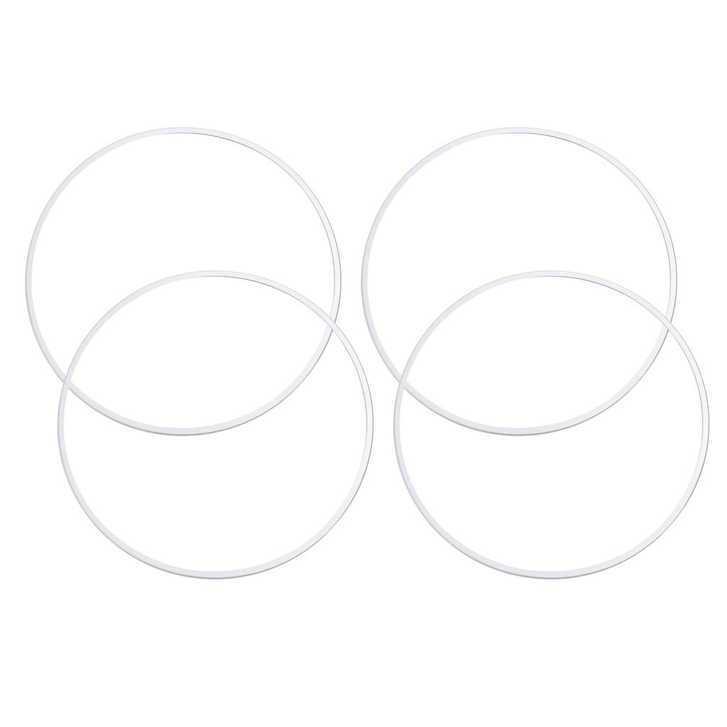 4pcs 21 Inch Wheel Rim Protectors Self Adhesive Aluminium Alloy Scratch Proof Wheel Rim Guard Silver