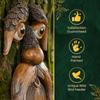 Садовый декор в виде лица дерева – кормушка для птиц Tree Hugger – дворовое искусство – подарок для папы – украшения для улицы из дерева – садовая скульптура – волшебное лицо для дерева