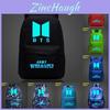 Bts Kpop Bangtan Boys Светящийся Рюкзак Модный Нейлоновый Наплечный Дорожный Школьный Рюкзак