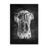 Human Anatomy Artwork Wall Picture Organ Muscle Skeleton Nordic Canvas Print Vintage Poster Art Painting Medical Clinic Decor